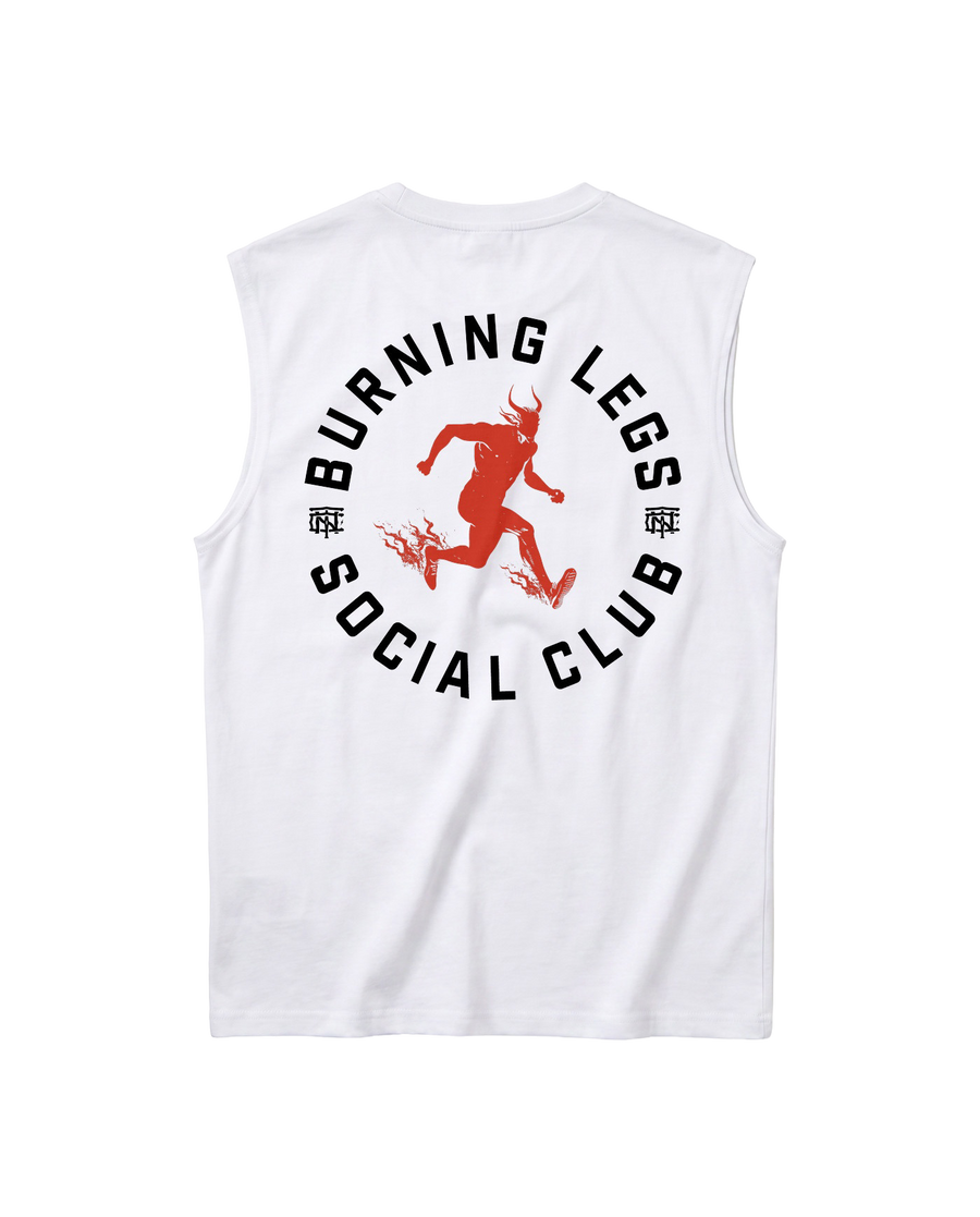 Burning Legs Social Club - Tank Top - White