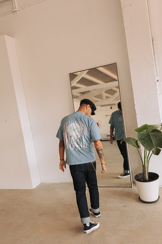 Atlas Oversize T-shirt - Washed Blue