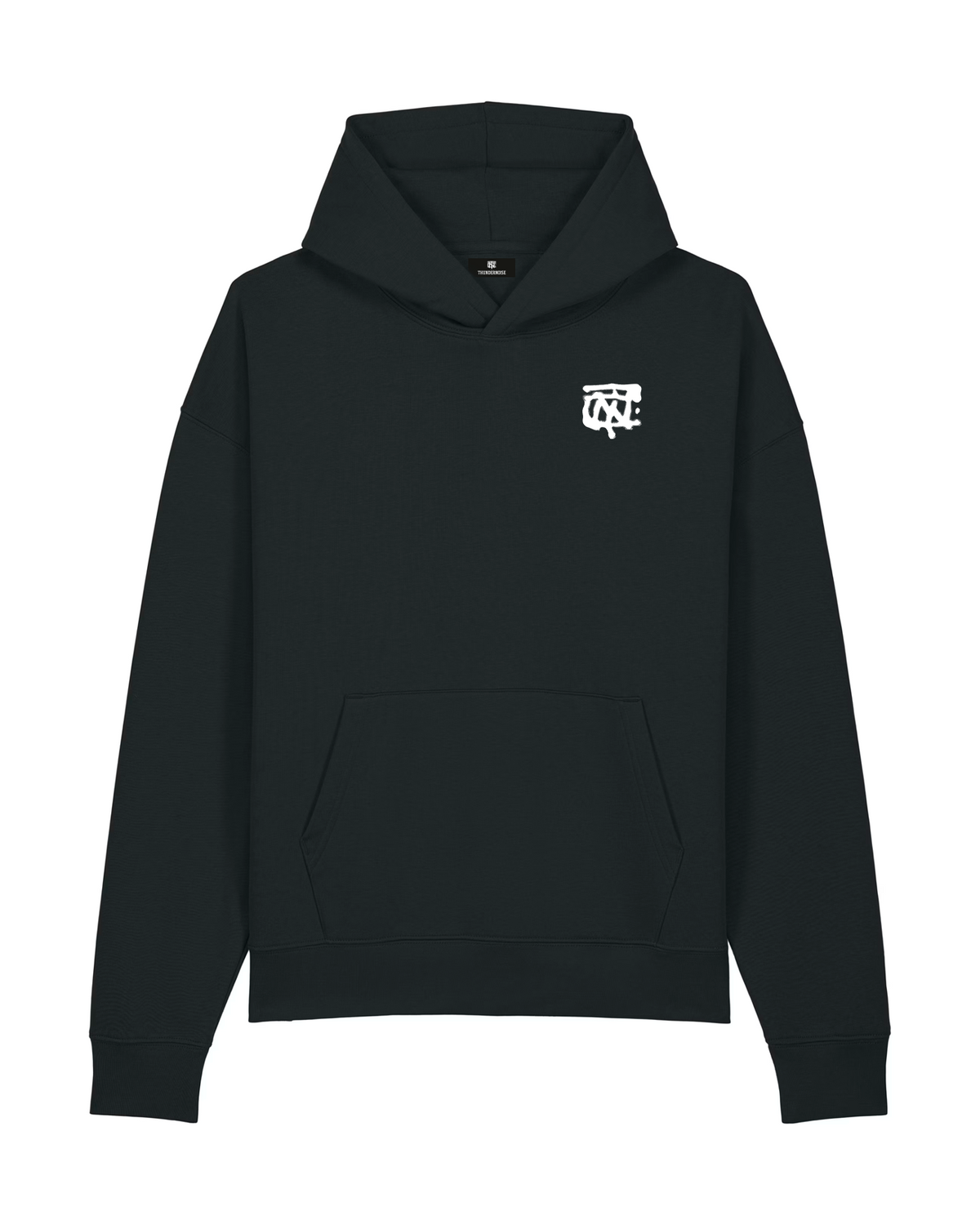 Miles don't Lie Oversize Hoodie - Black — View 2
