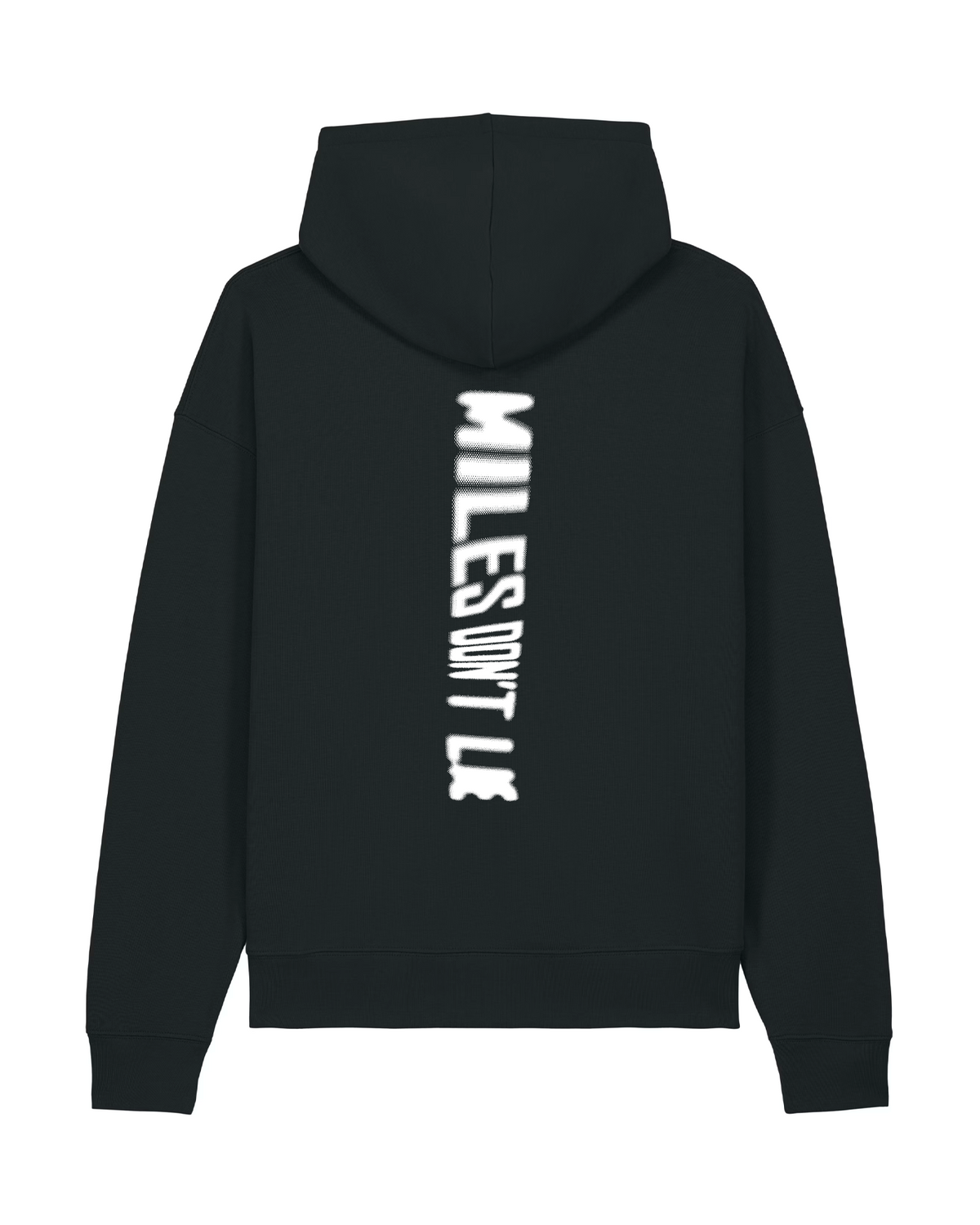 Miles don't Lie Oversize Hoodie - Black — View 1
