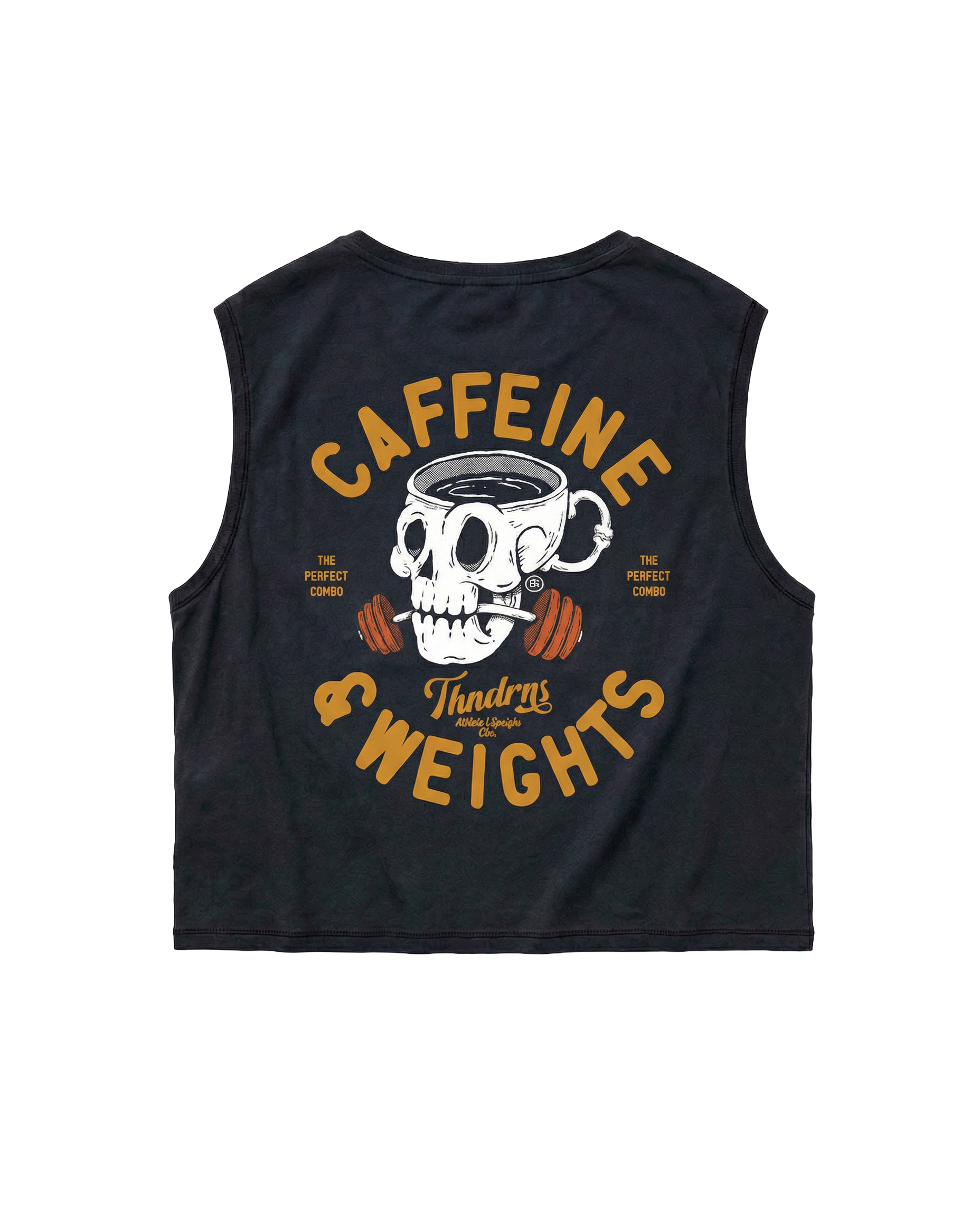 Caffeine & Weights Cropped Tank Top