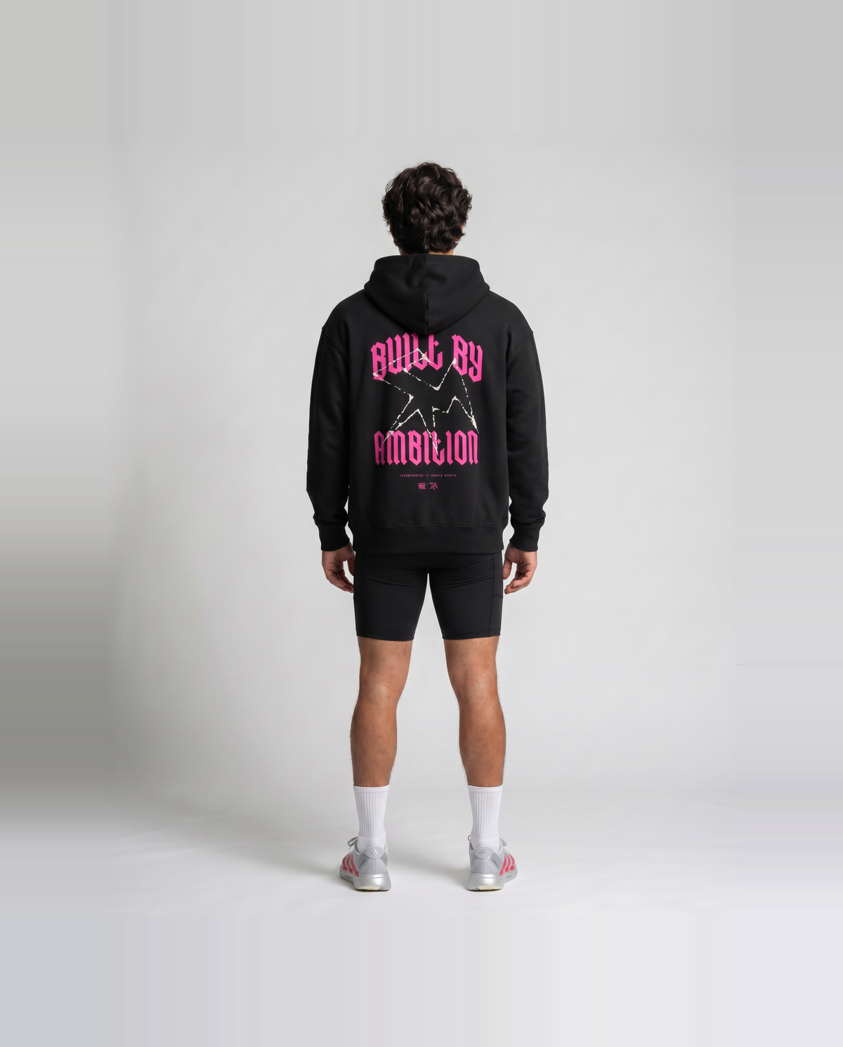 Thundernoise x Sergio Martín Miami Edition Oversize Hoodie Black - model back — View 5
