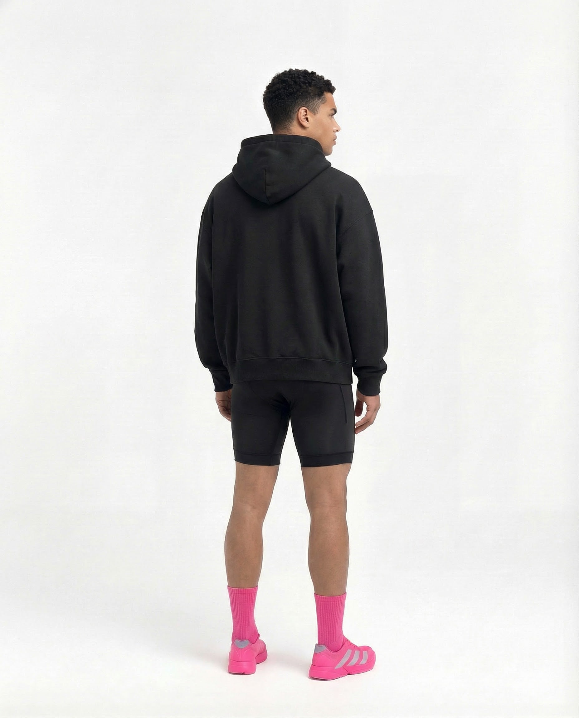 Hybrid Mindset Oversize Hoodie - Black