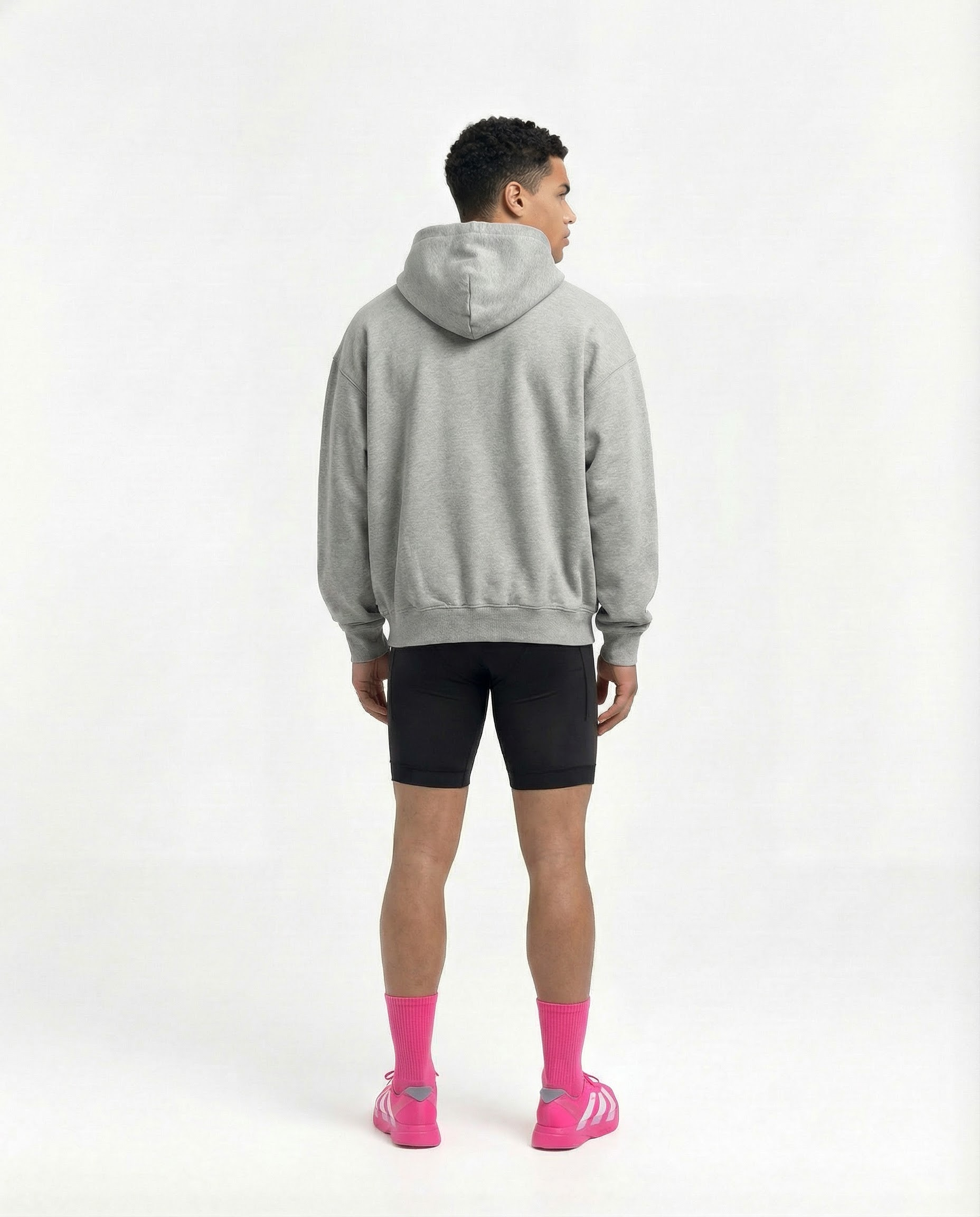 Hybrid Mindset Oversize Hoodie - Heather Grey