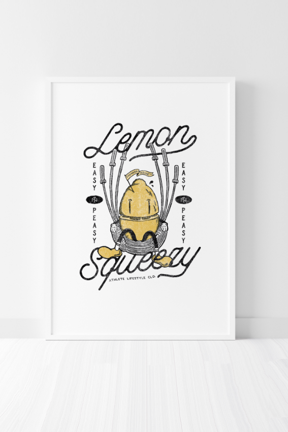 Easy Peasy Lemon Squeezy - A3 Print