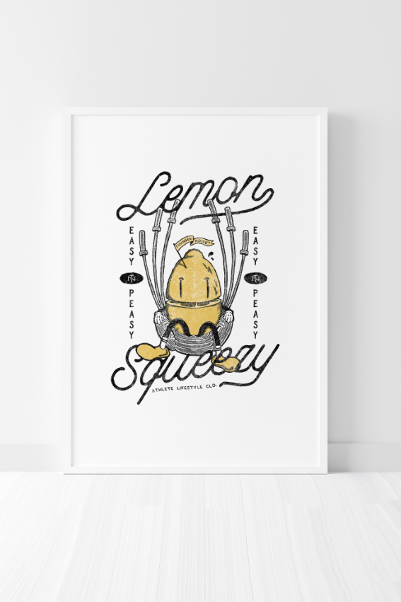 Easy Peasy Lemon Squeezy - A3 Print — View 1
