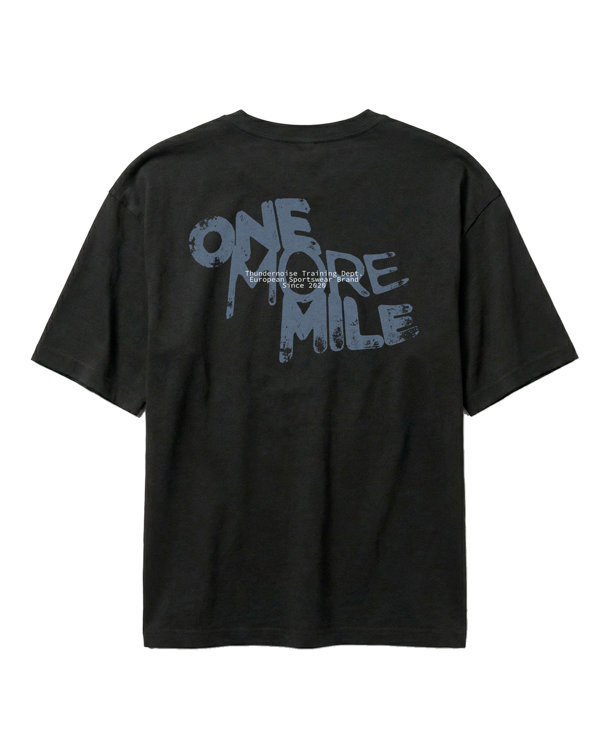One More Mile - Oversize T-Shirt - Black