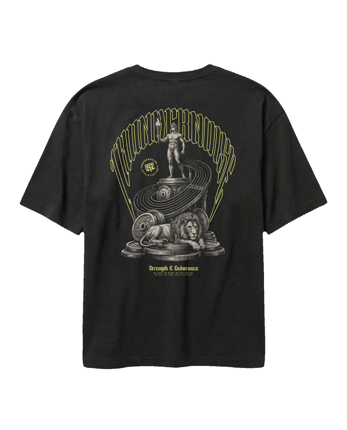 Torchbearer Oversized Tee Unisex - Black — View 1
