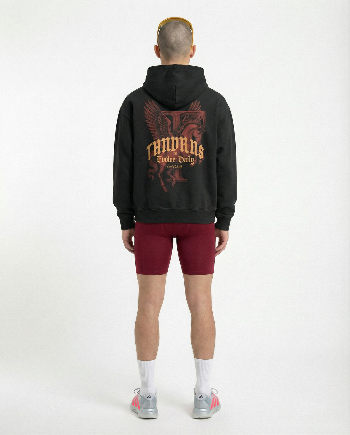 Pegasus Oversize Hoodie - Black — View 4
