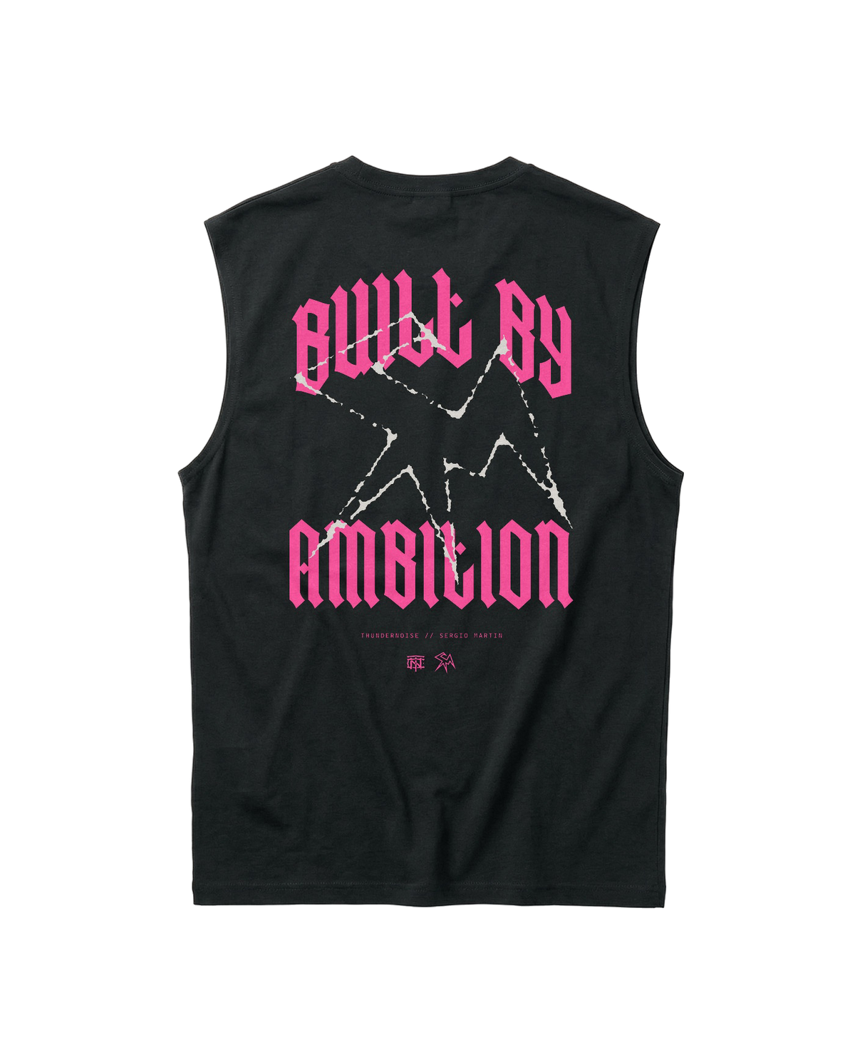 Thundernoise x Sergio Martín Miami Edition Tank Top Black - back BUILT BY AMBITION graphic — View 1

