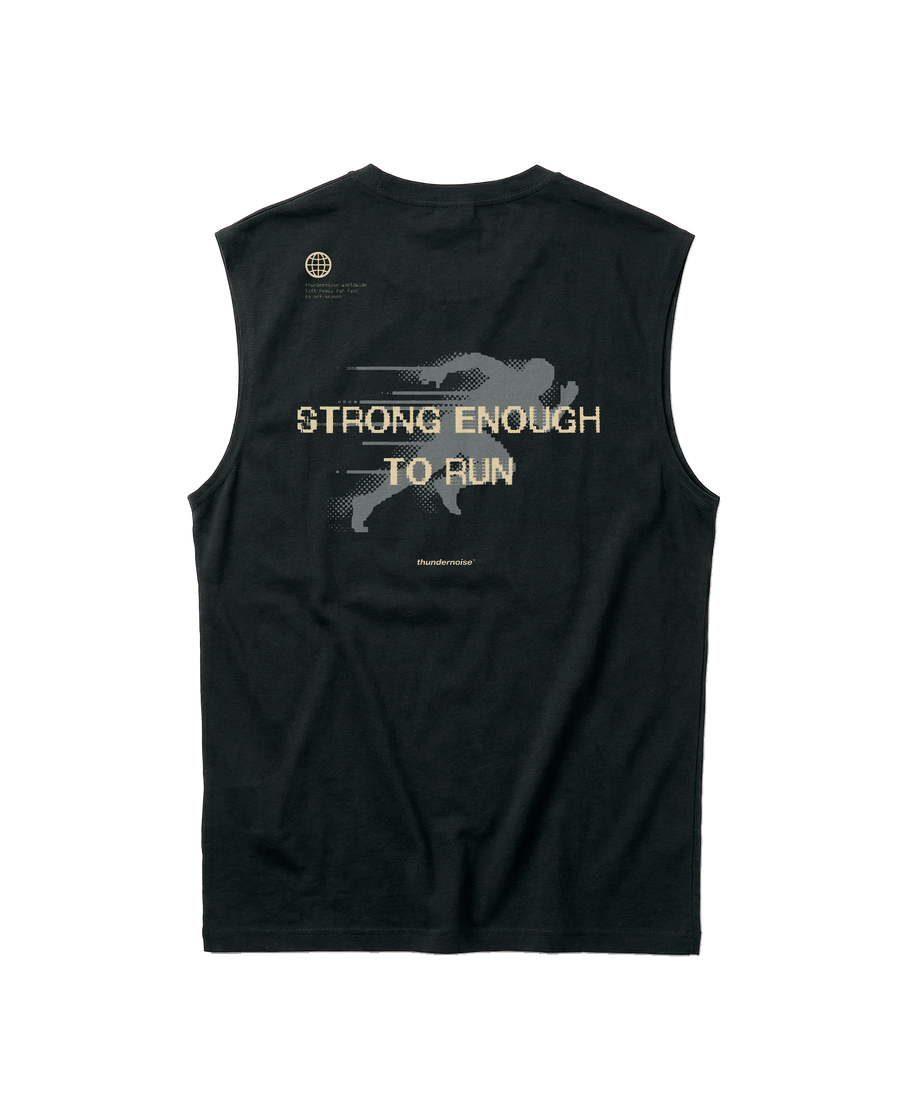 Strong Enough to Run - Tank Top - Black