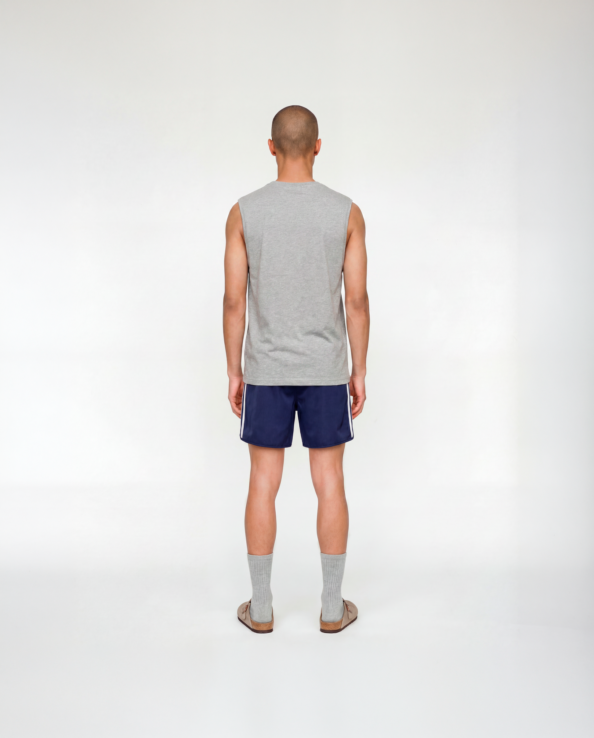 Storm Within Tank Top Grey - Model Back