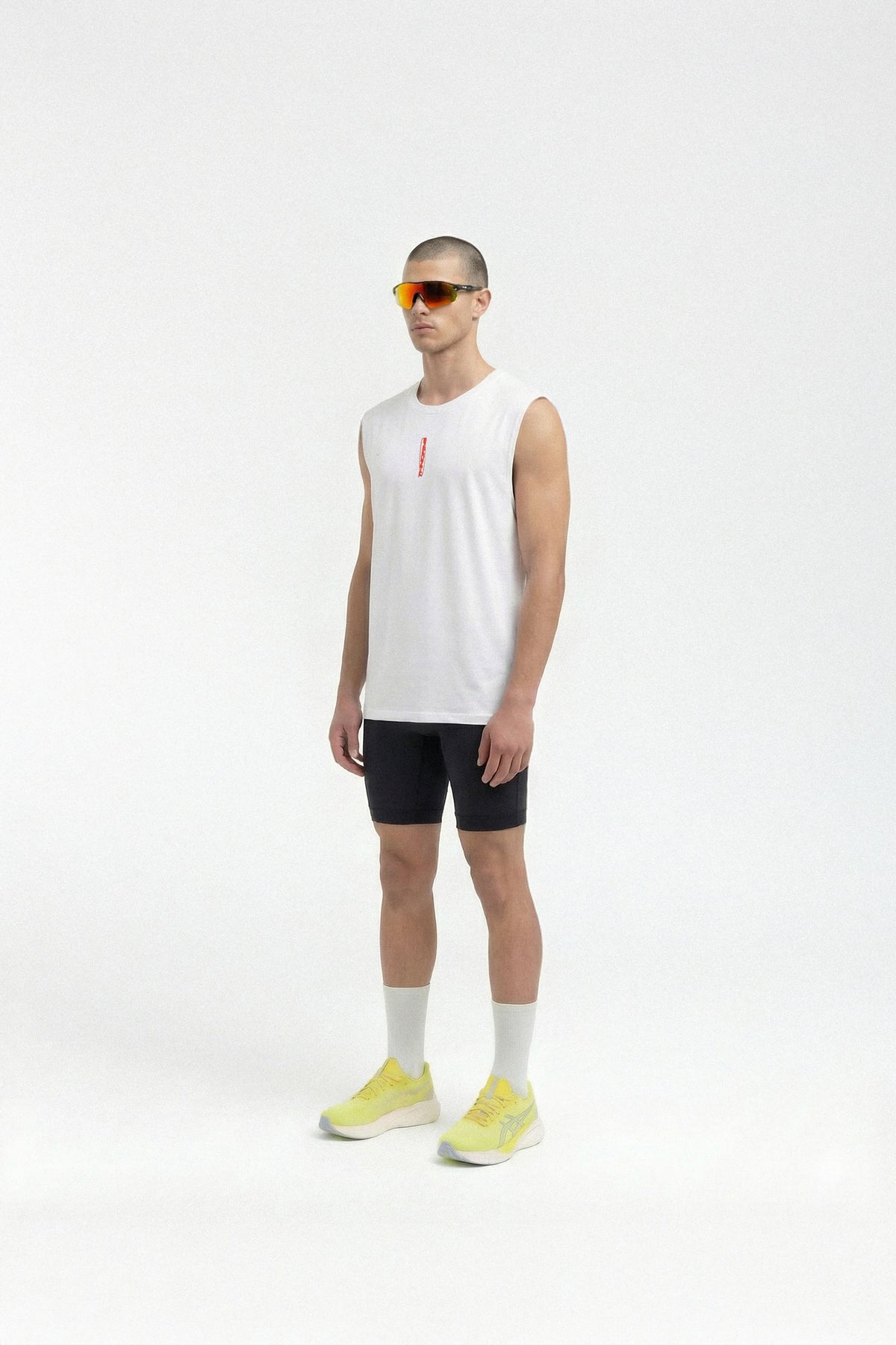 Vapor Pace Runner Tank Top - White — View 3
