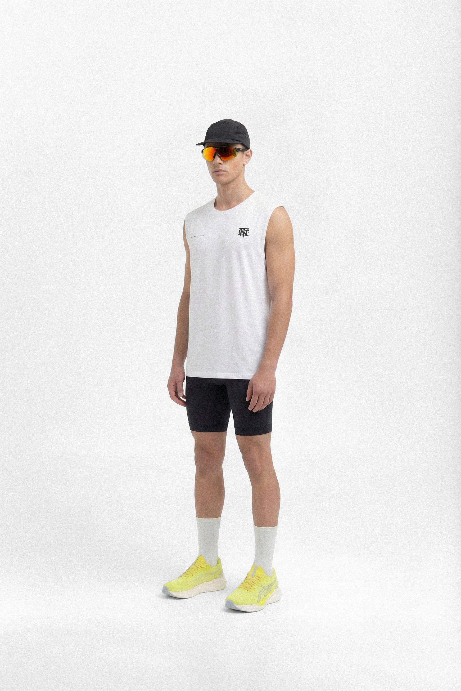 Vapor Logo Tank Top - White