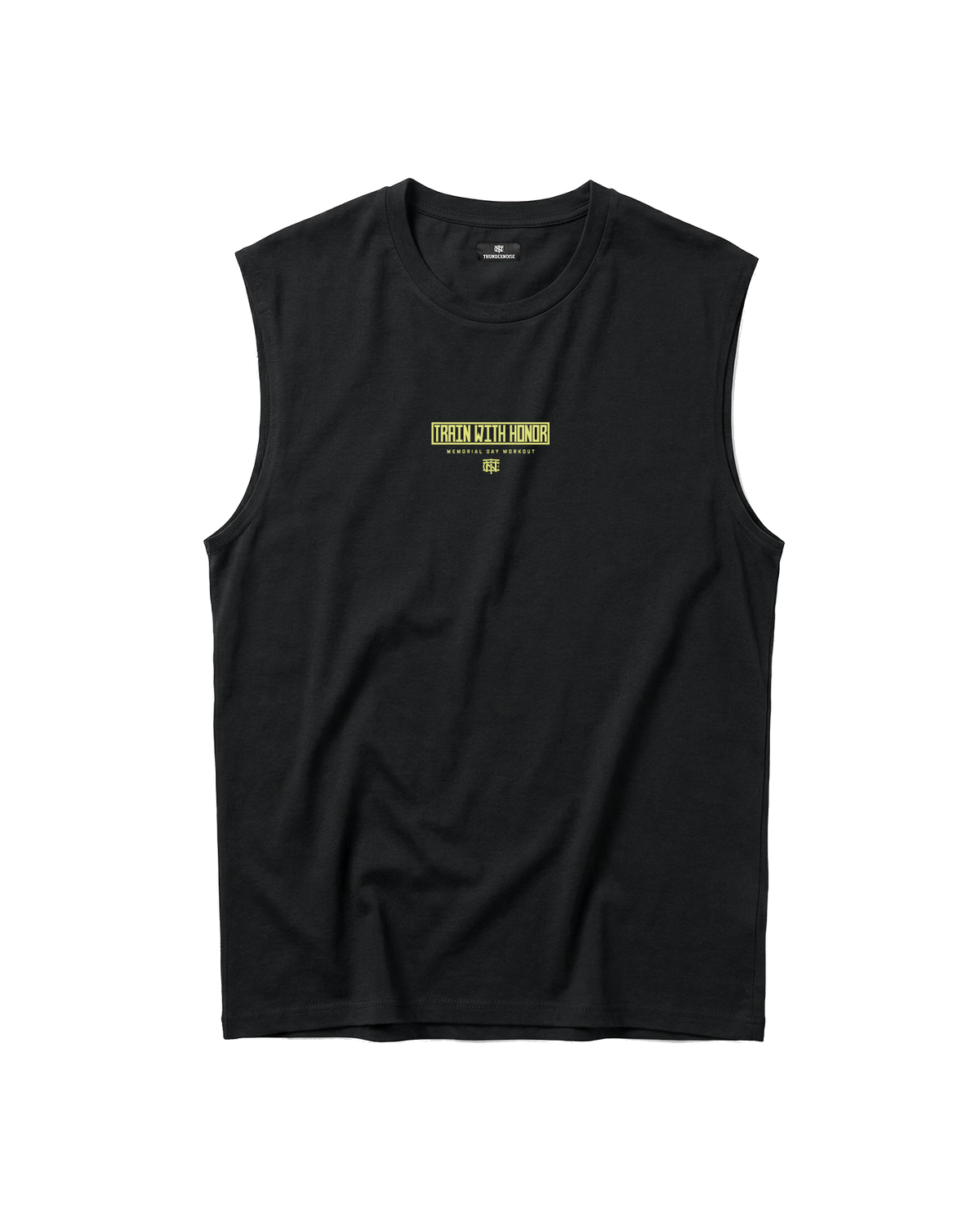 Train With Honor Tank Top Black - Front — View 3
