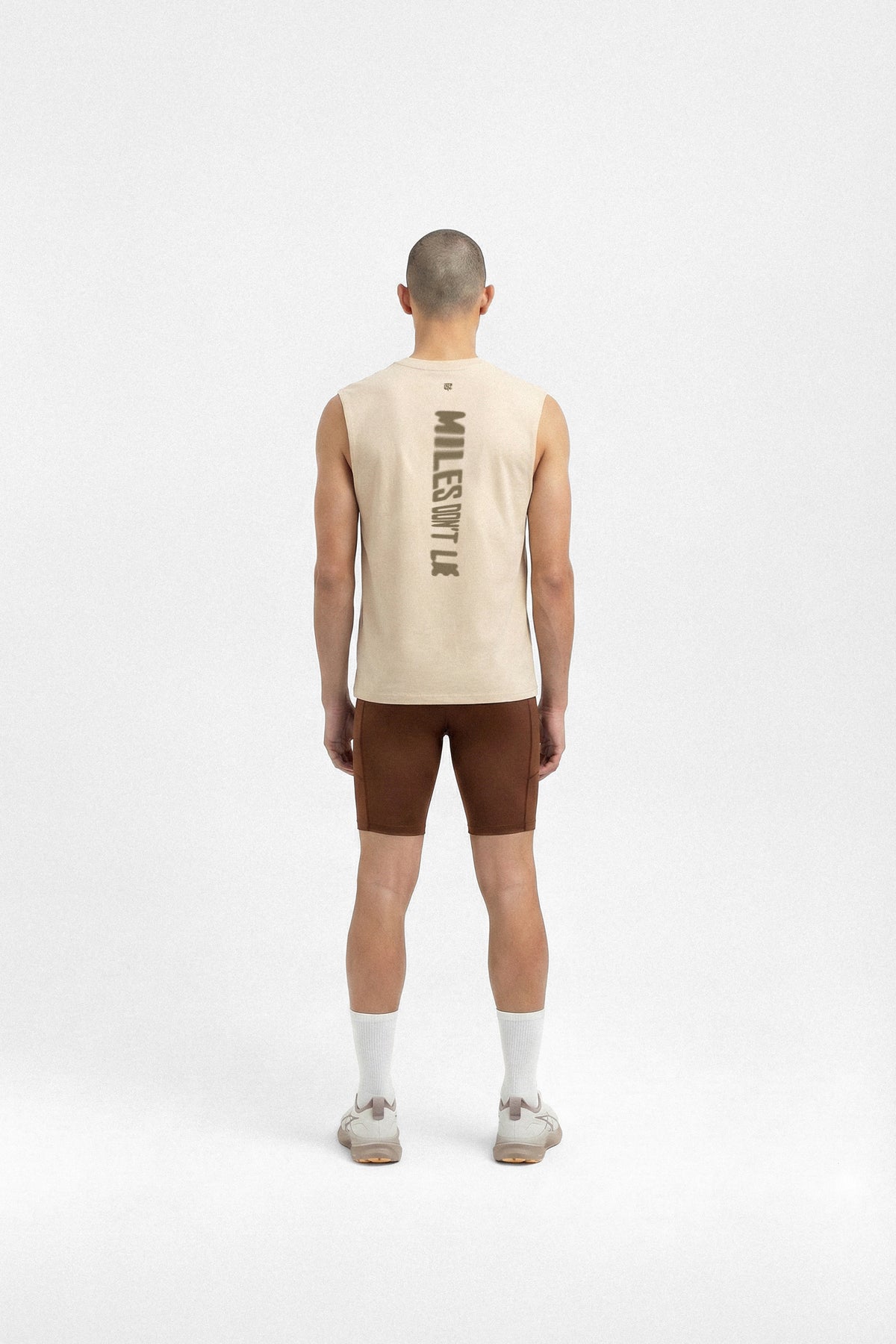 Miles don't Lie Tank Top - Light Sand — View 4
