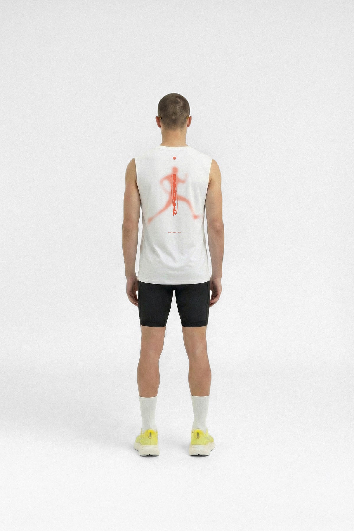Vapor Pace Runner Tank Top - White — View 4
