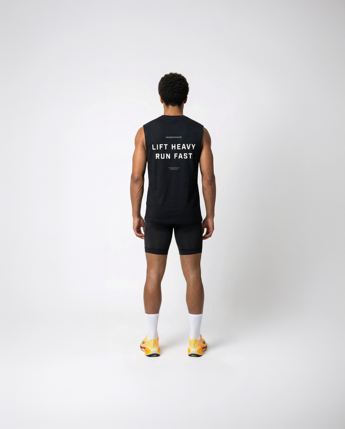 Lift Heavy Run Fast - Tank Top — Back view
