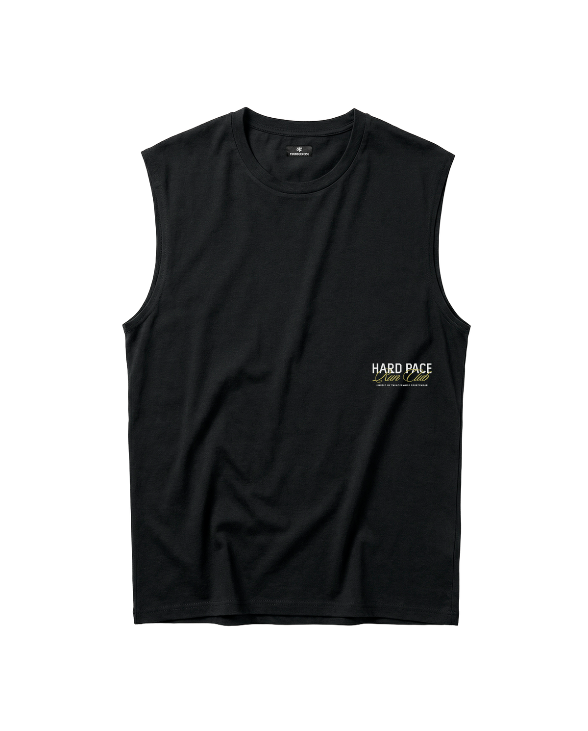Hard Pace Run Club Tank Top - Black — View 3
