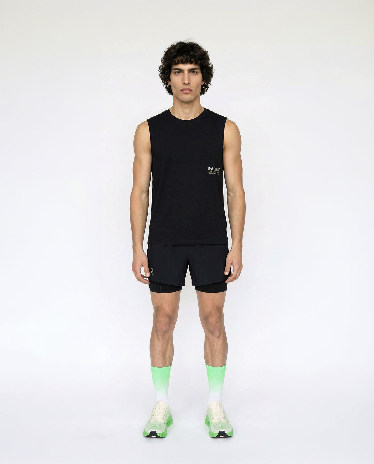 Hard Pace Run Club Tank Top - Black — View 4
