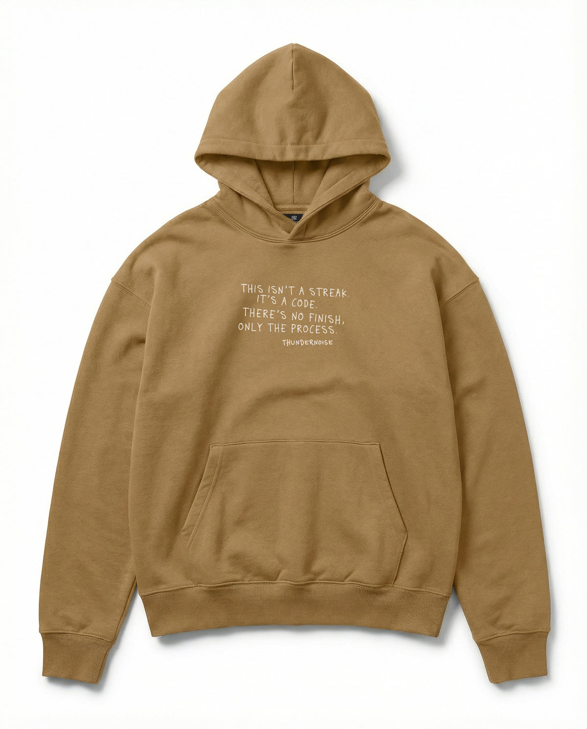 Sisyphus Oversize Hoodie - Brown — View 3
