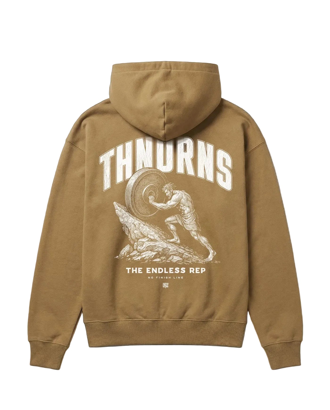 Sisyphus Hoodie Brown - Mockup Back