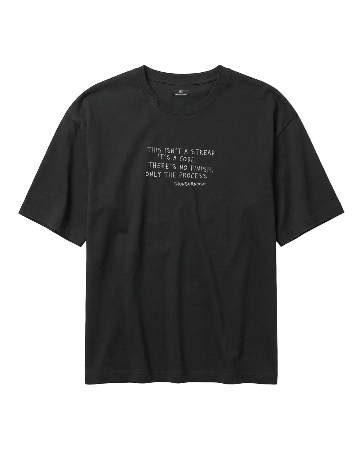Sisyphus Relaxed Tee Black - Mockup Front — View 3
