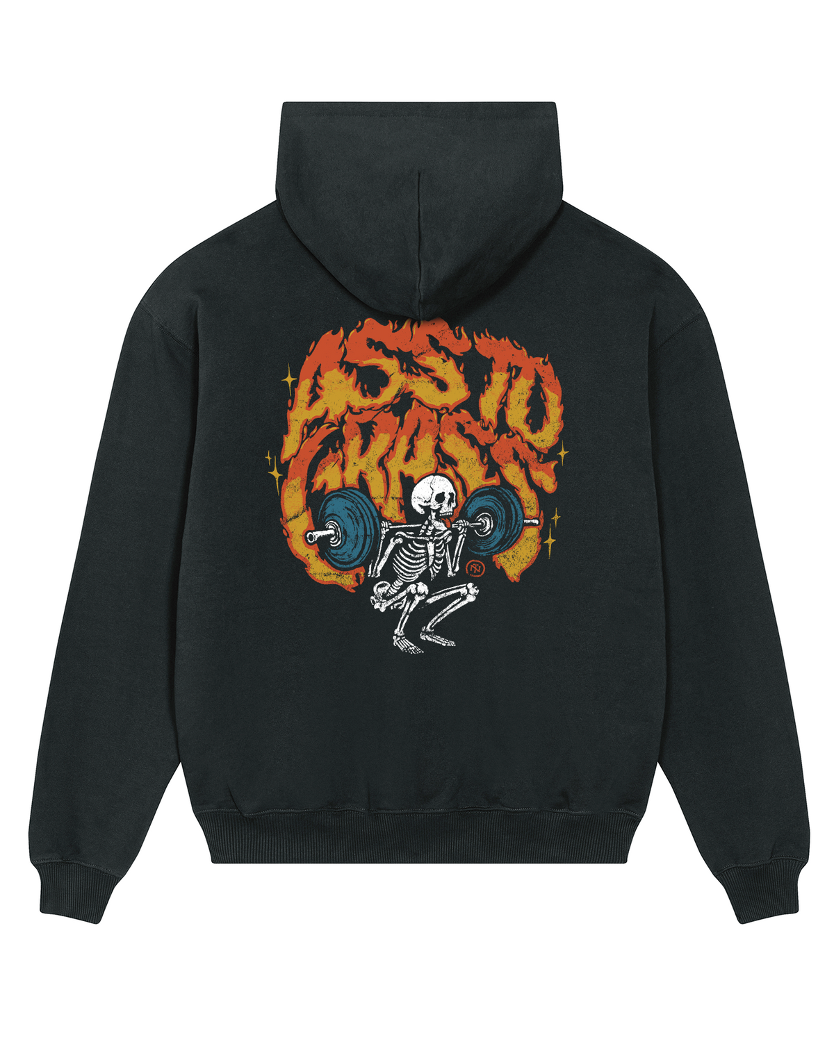 Ass to Grass Oversize Hoodie - Black — View 1
