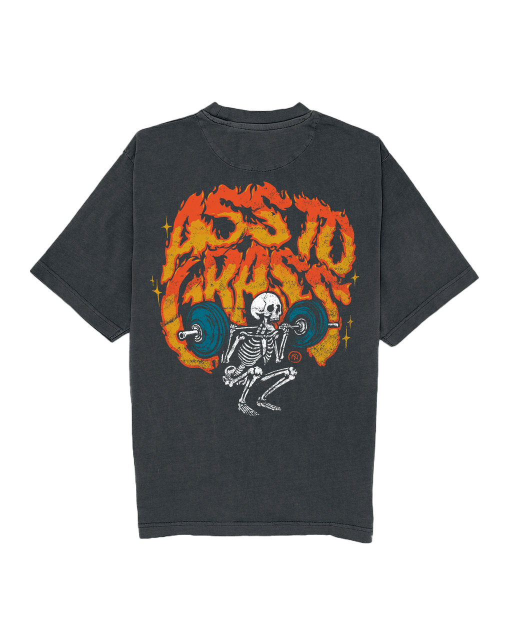 Ass to Grass Oversize T-shirt - Washed Dark Grey