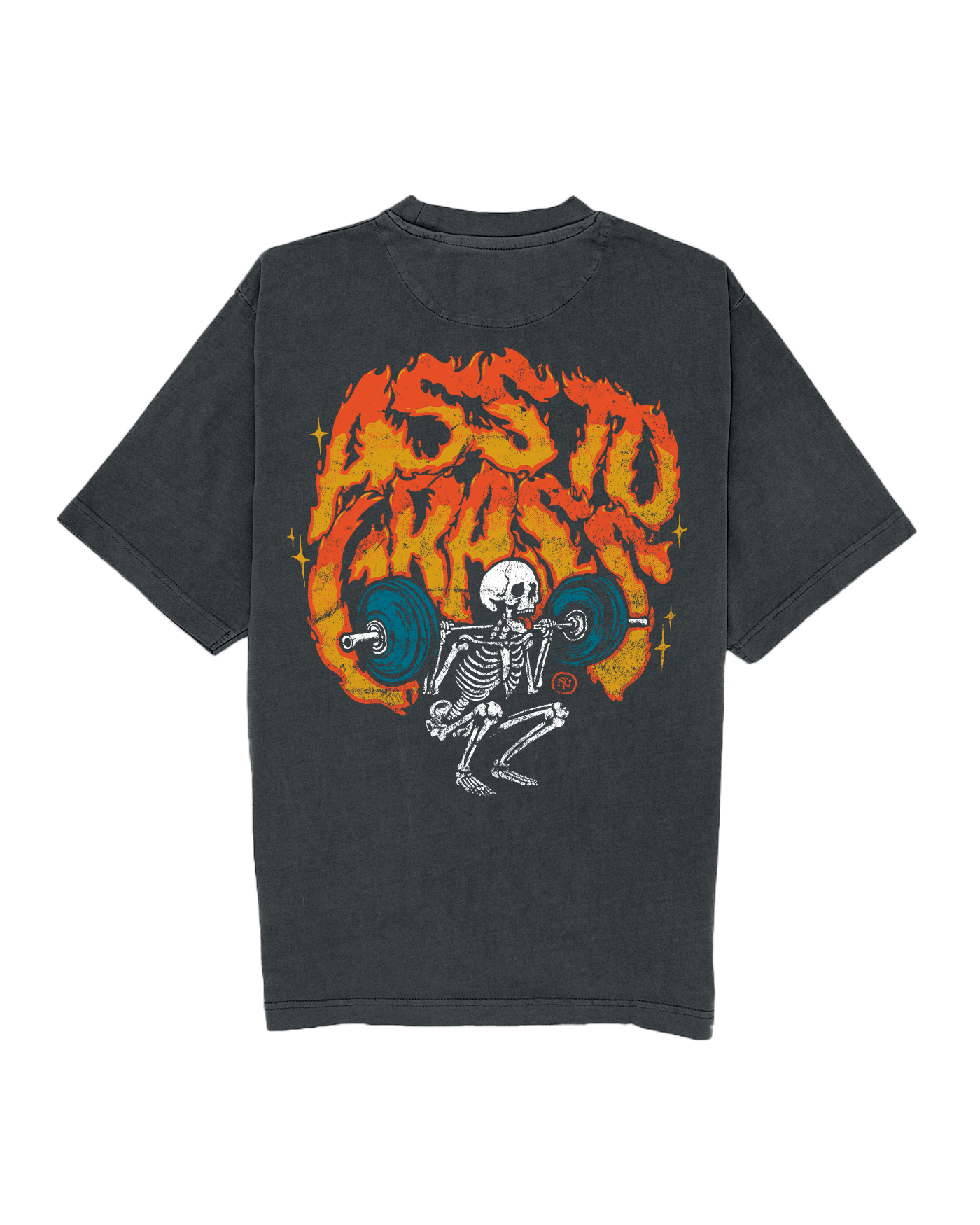 Ass to Grass Oversize T-shirt - Washed Dark Grey
