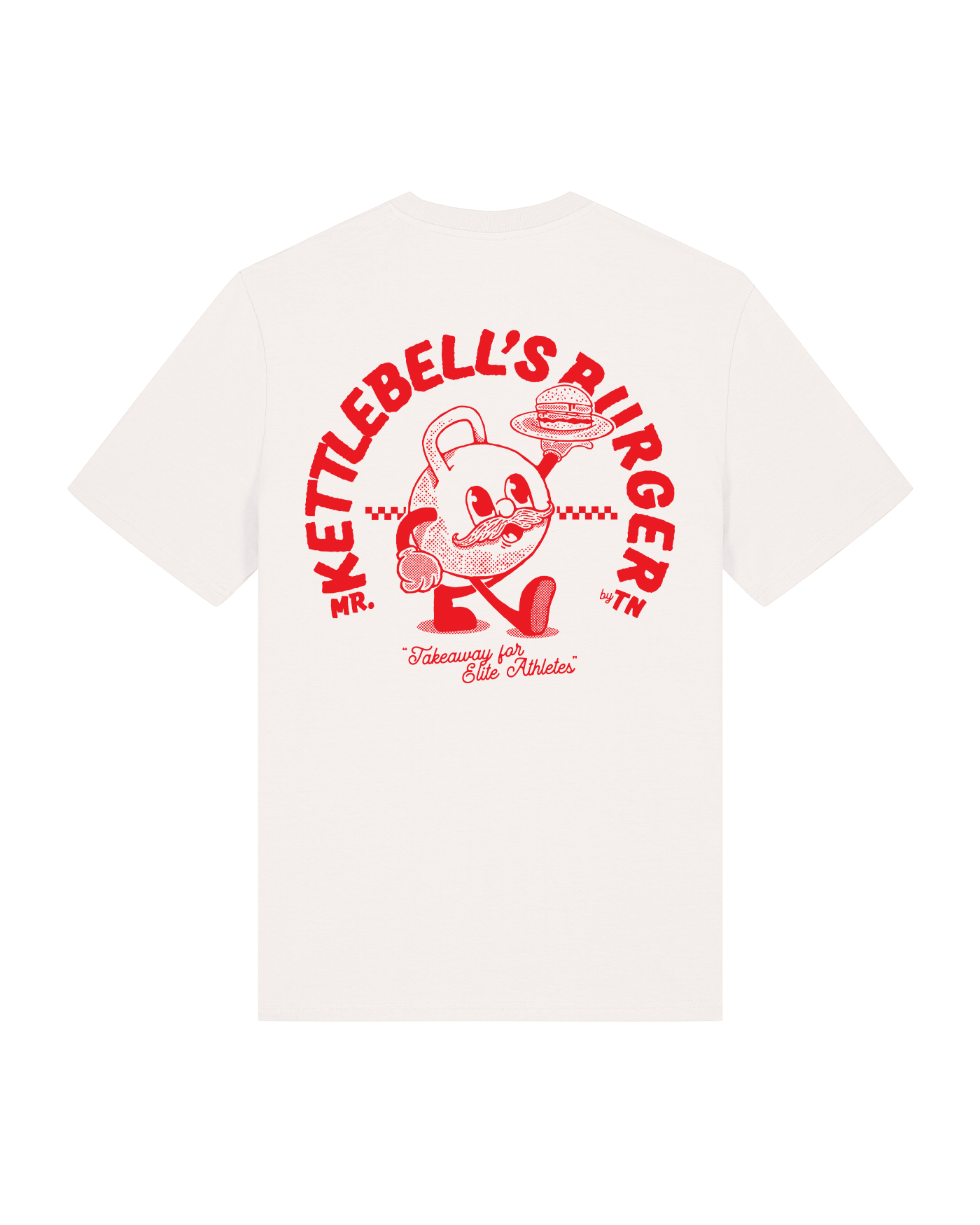 Mr. Kettlebell's Burger T-shirt - Vintage White