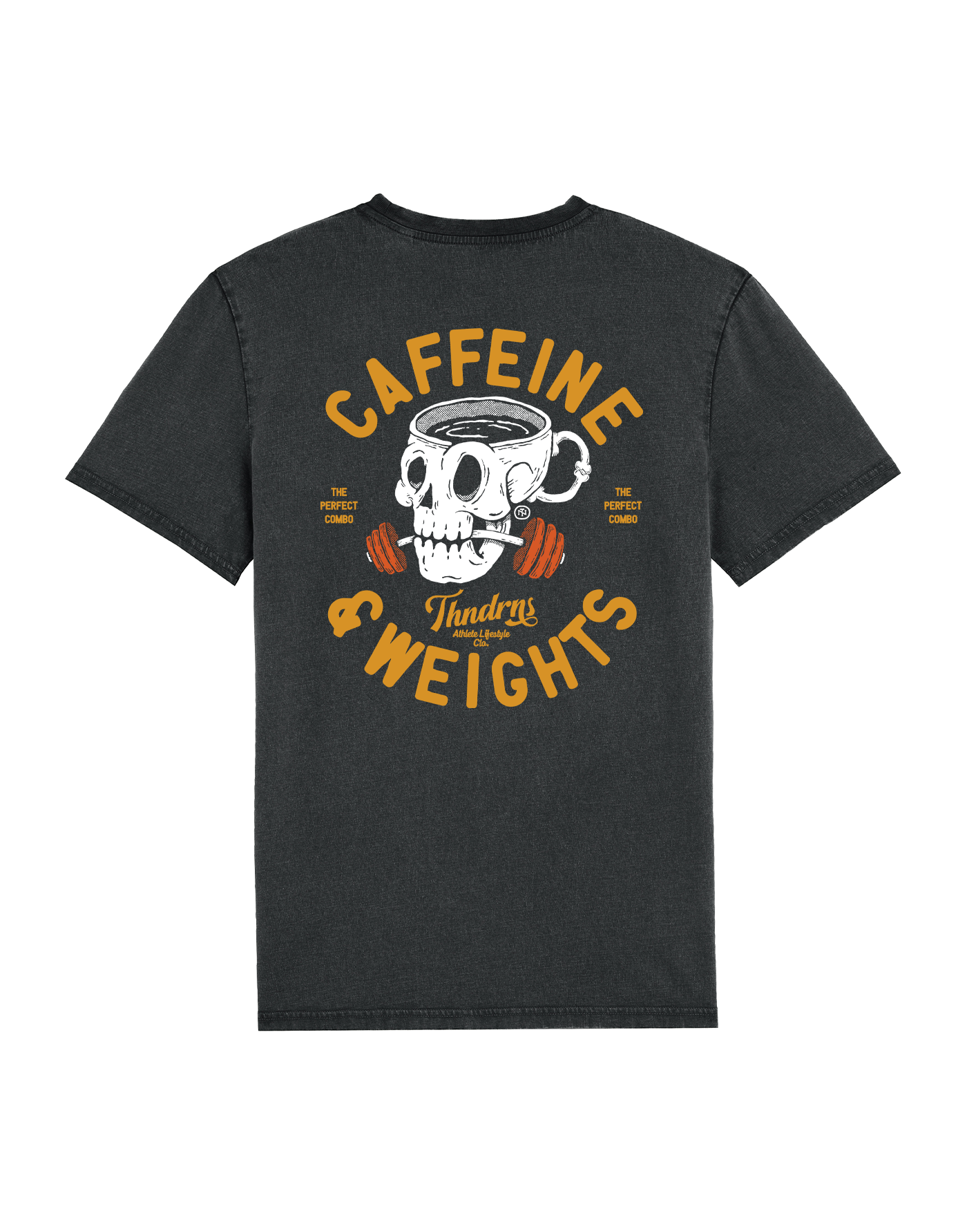 Caffeine & Weights T-Shirt - Washed Black