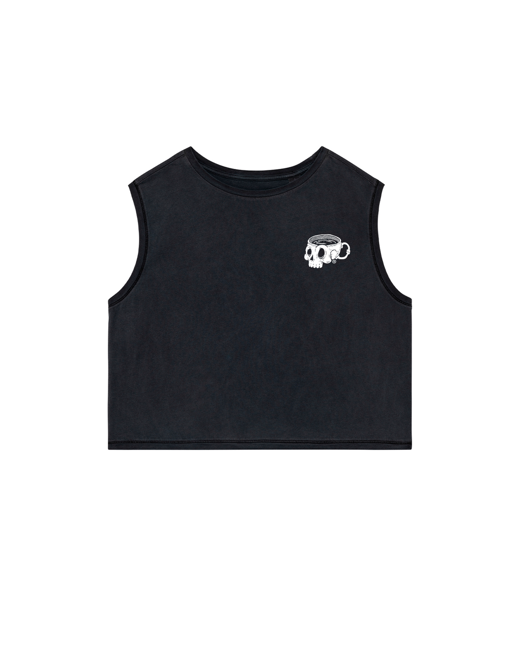 Caffeine & Weights Cropped Tank Top