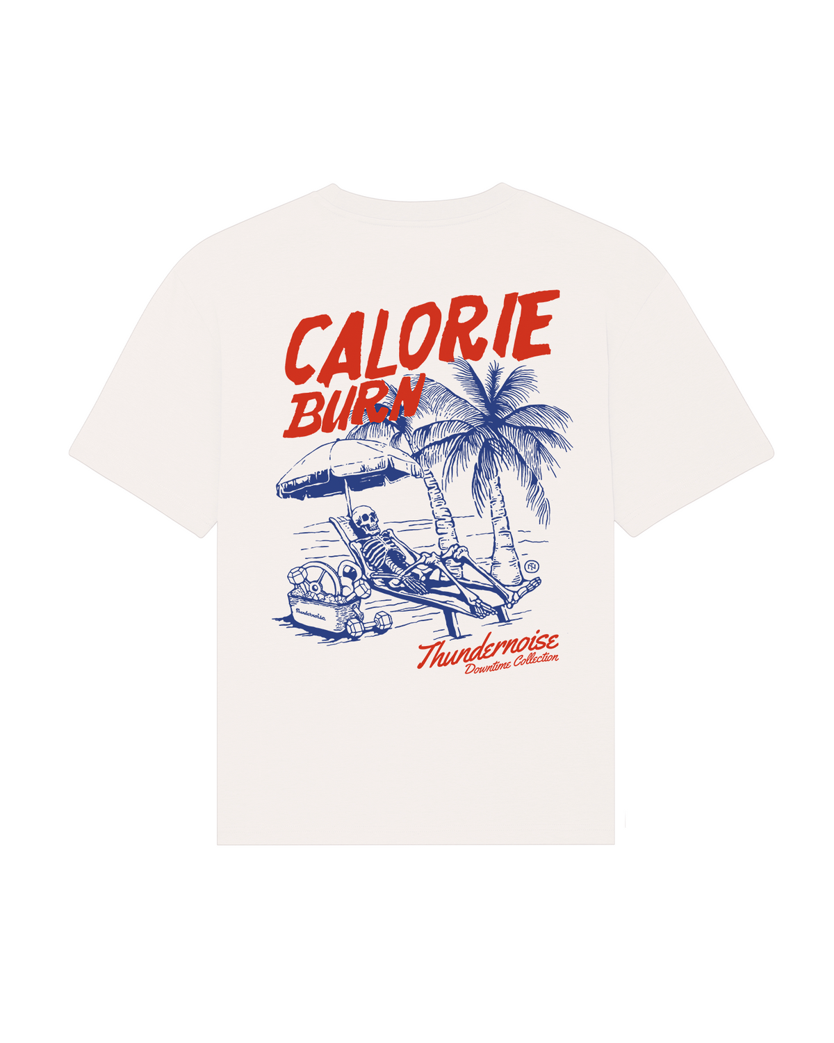 Calorie Burn - Relaxed T-Shirt - Off White — View 1
