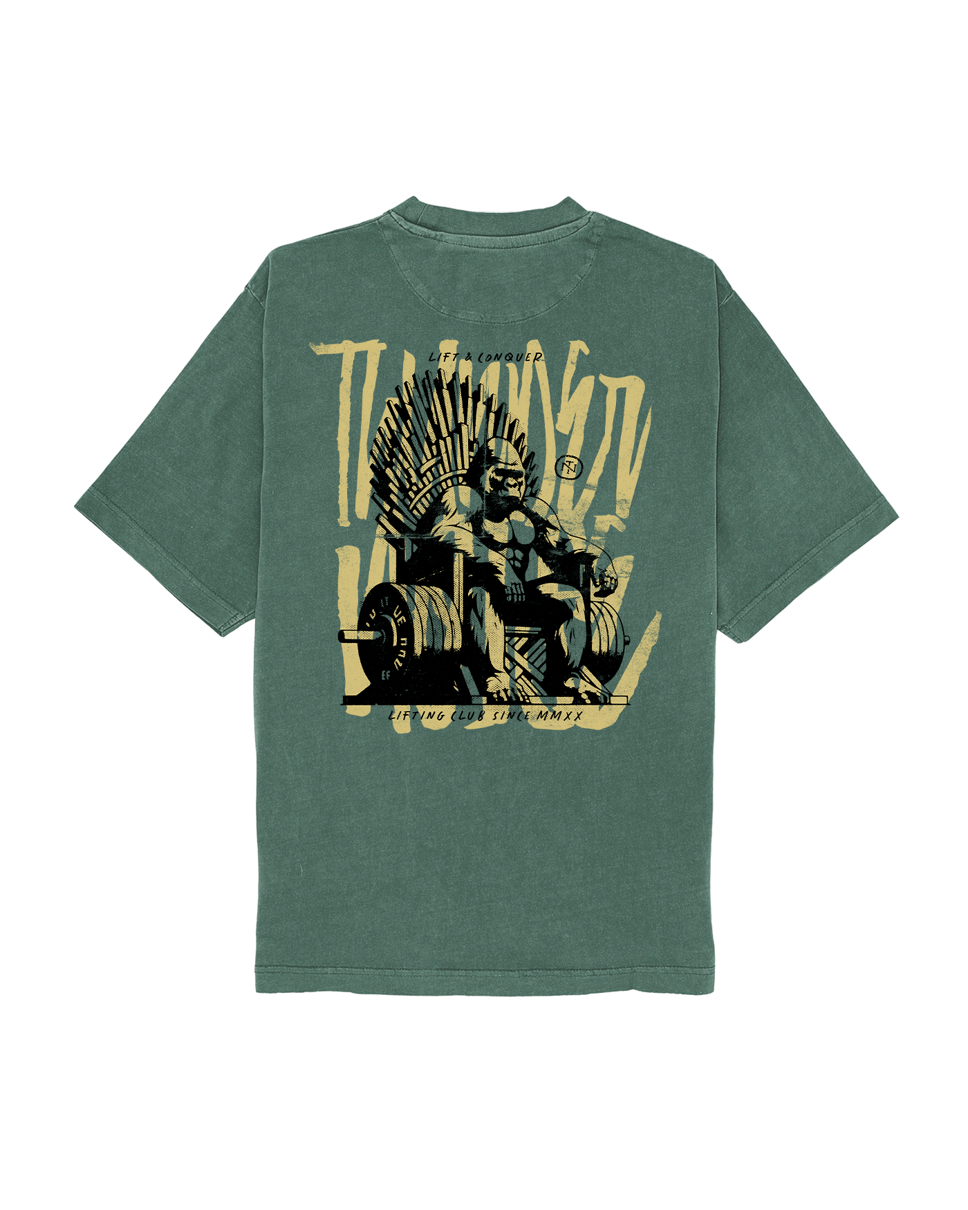 Lift & Conquer Oversize T-shirt - Washed Green