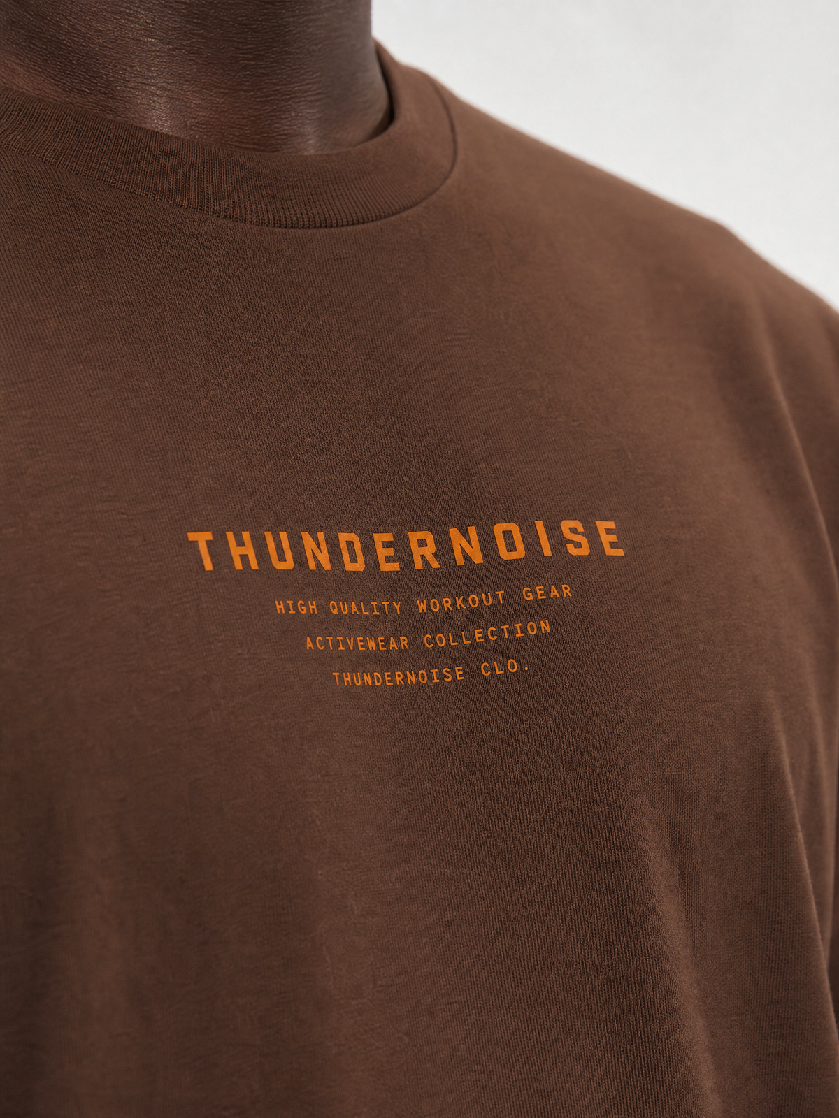 Count Reps Regular T-shirt Dark Brown - Detail Front — View 6
