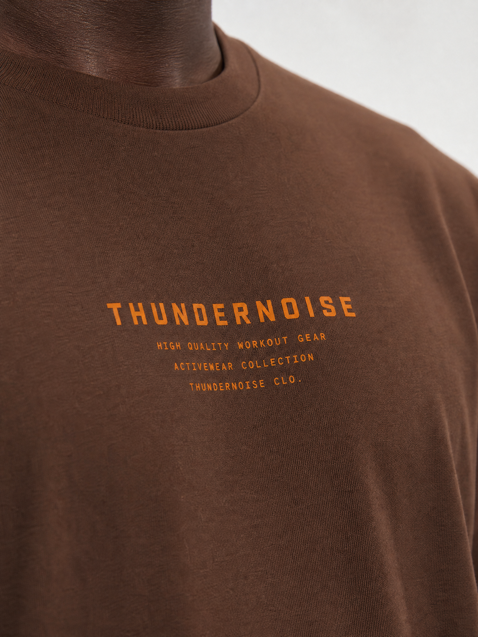 Count Reps Regular T-shirt Dark Brown - Detail Front