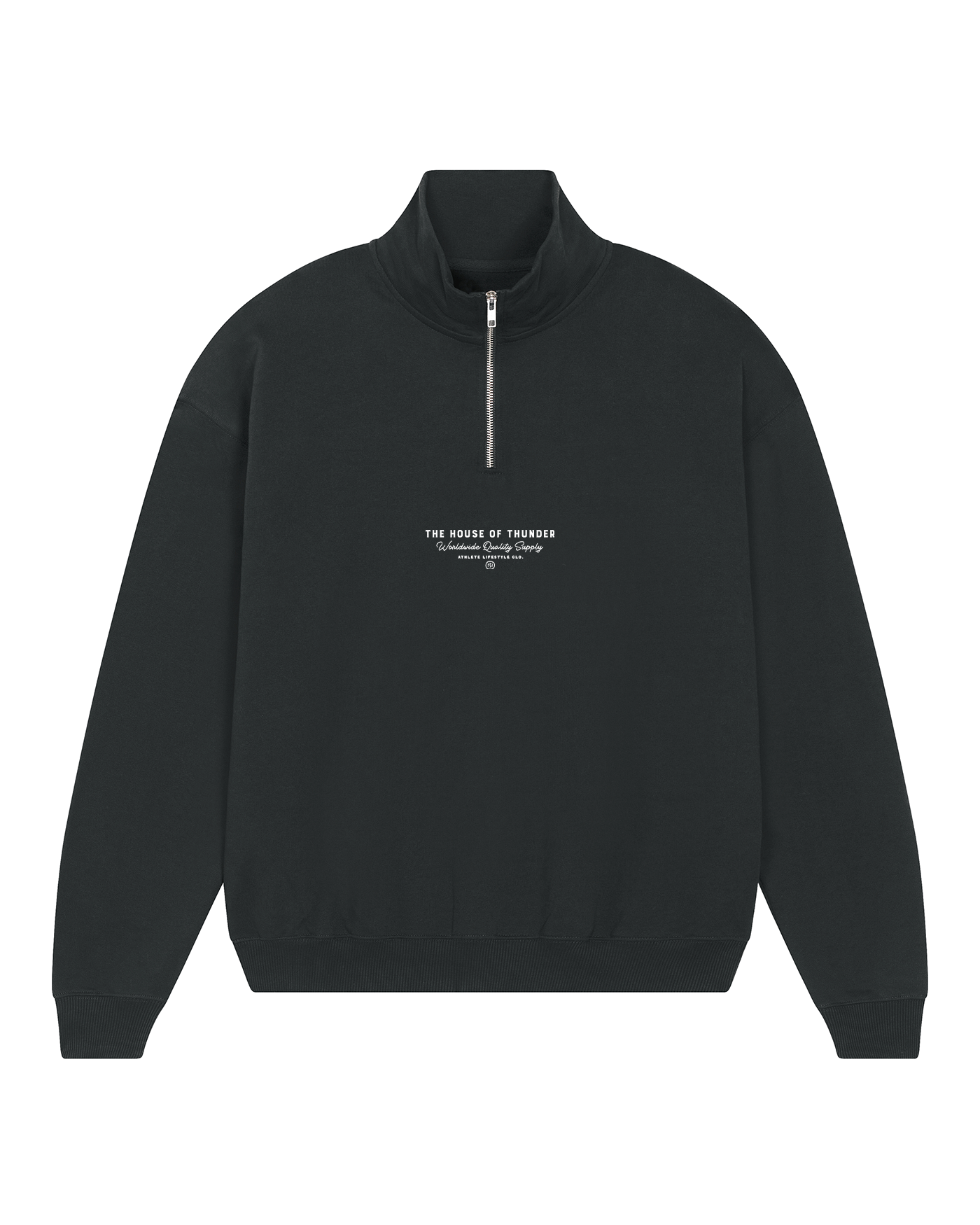 Good Job Partner Half Zip Sweatshirt - Black
