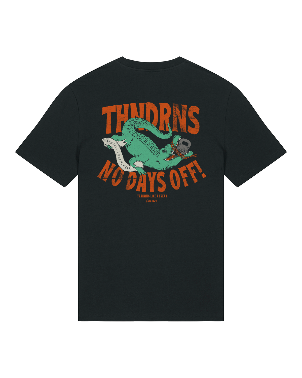 No Days Off - T-Shirt - Washed Black — View 1
