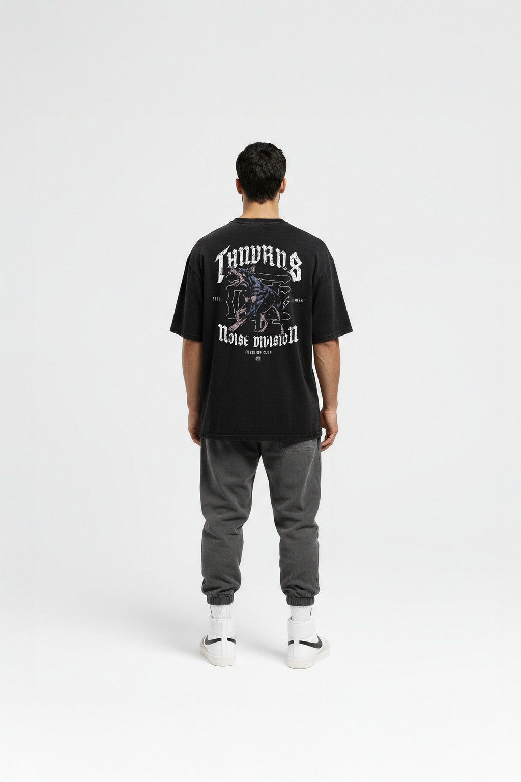 Noise Division Oversize T-shirt - Washed Black