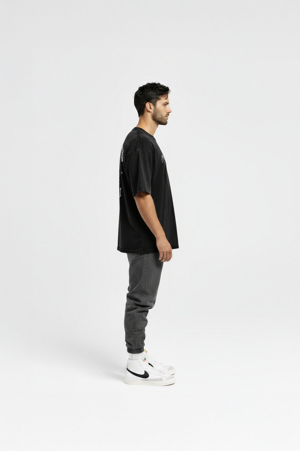 Noise Division Oversize T-shirt - Washed Black