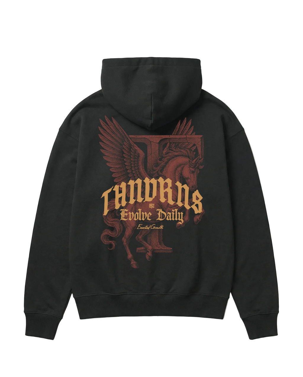 Pegasus Oversize Hoodie - Black