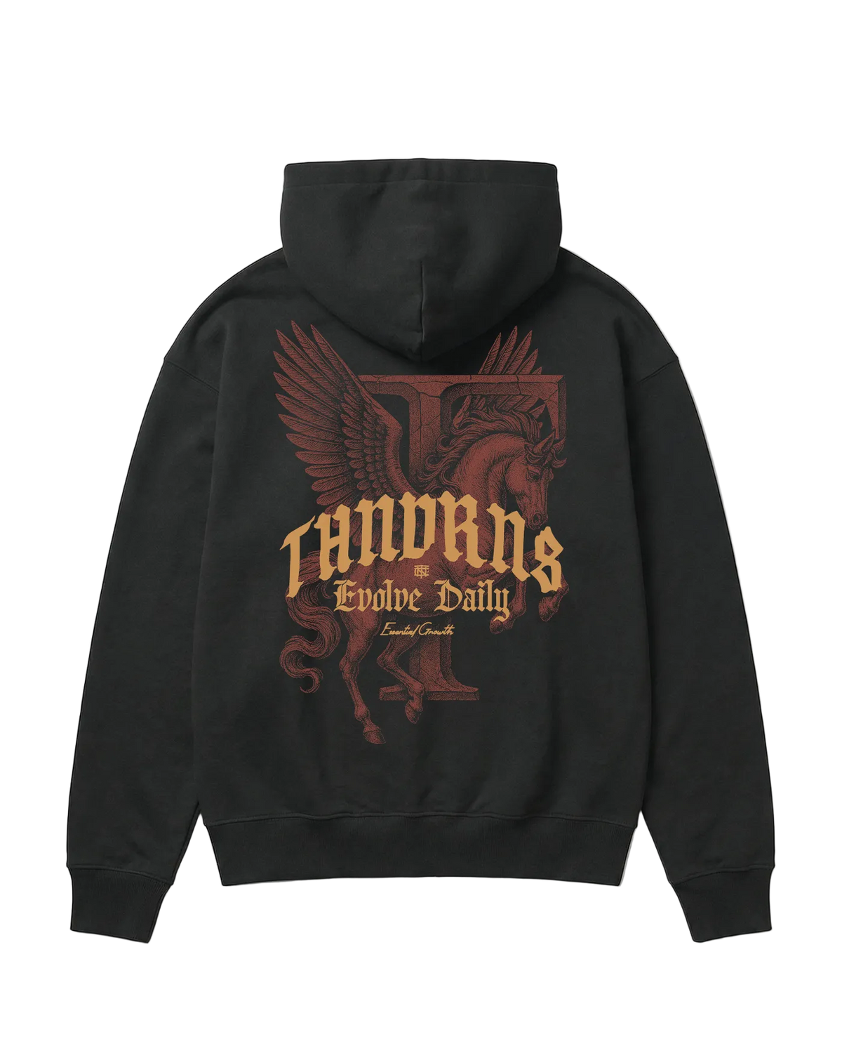 Pegasus Oversize Hoodie - Black — View 1
