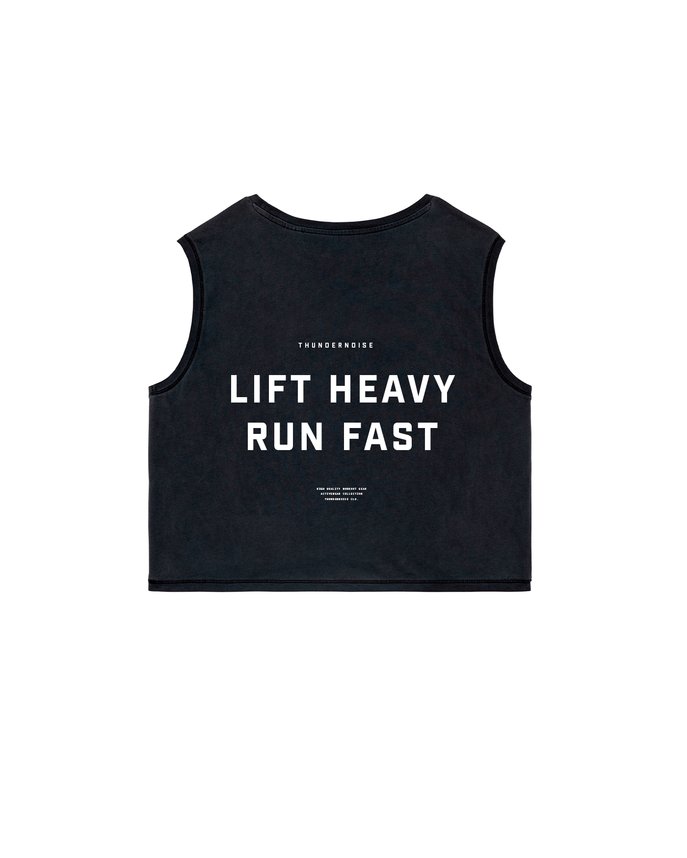 Lift Heavy Run Fast - Cropped Tank Top