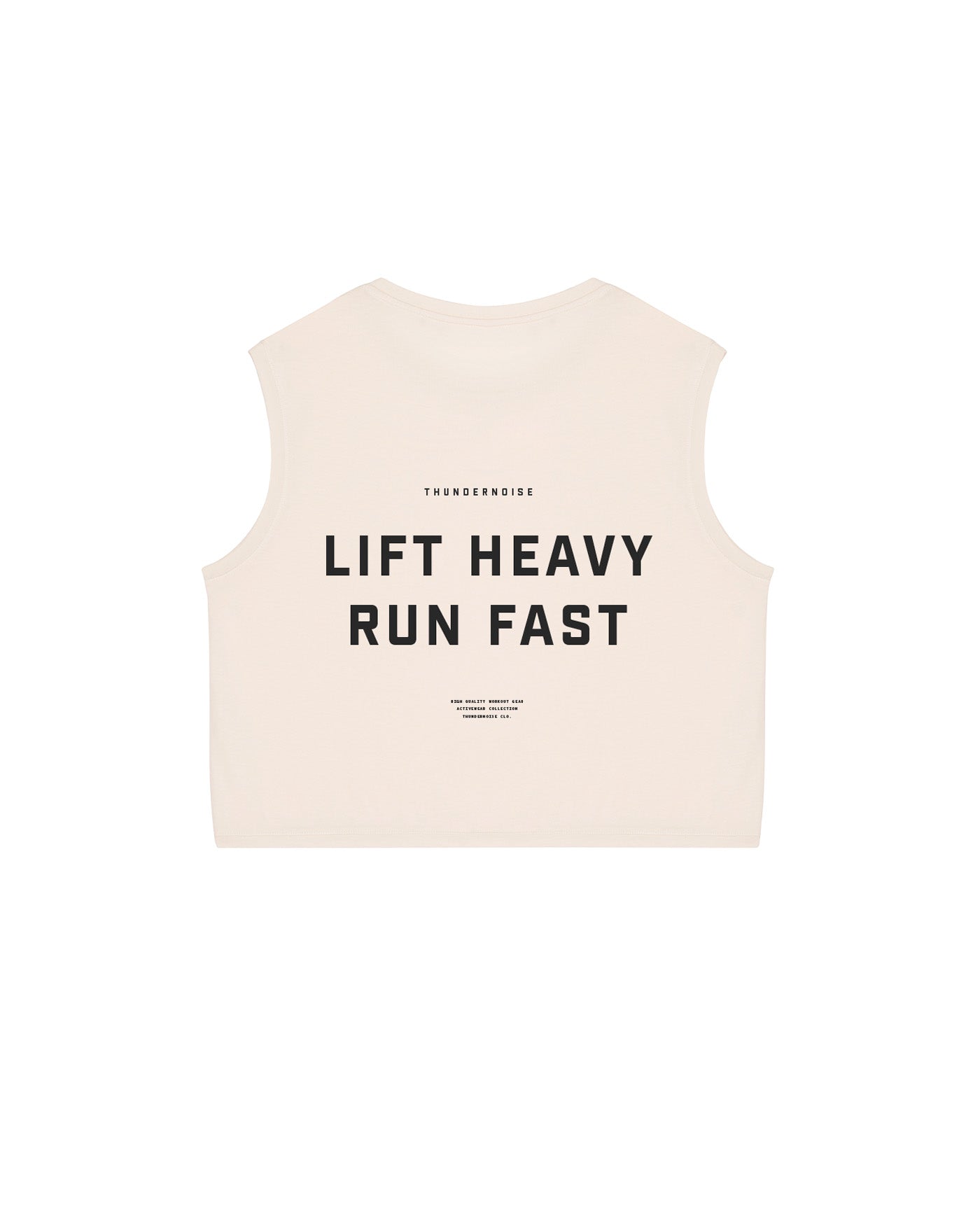 Lift Heavy Run Fast - Cropped Tank Top — View 1
