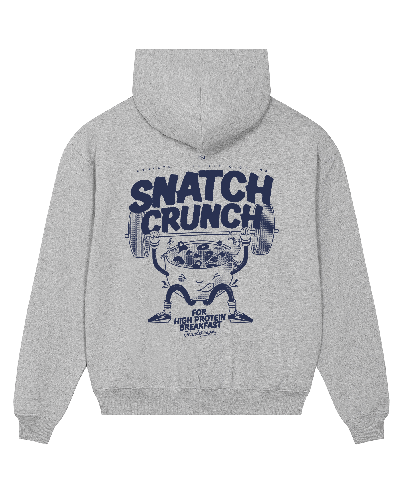 Snatch Crunch Oversize Hoodie - Heather Grey