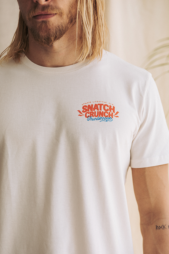 Snatch Crunch T-shirt -  Vintage White