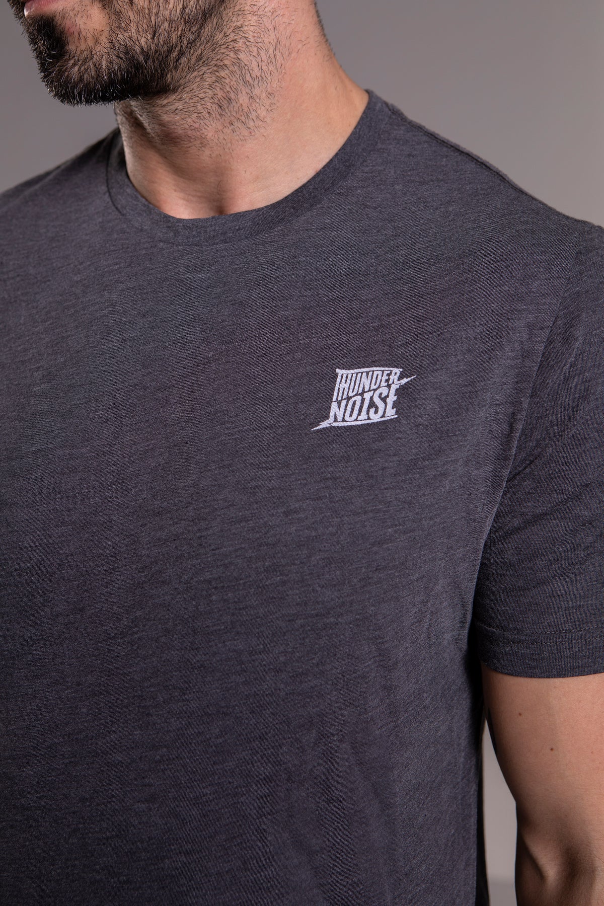 Thundernoise Logo - Triblend T-Shirt - Wine — View 3

