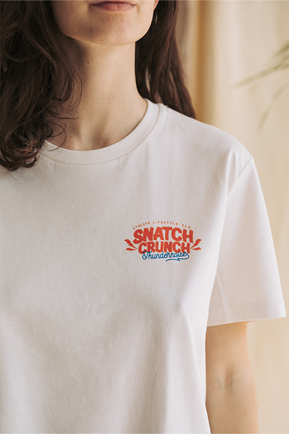 Snatch Crunch T-shirt -  Vintage White