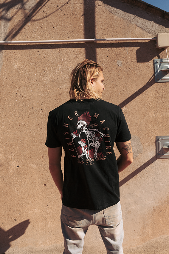 Punisher Machine - T-Shirt - Black — View 8
